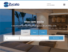 Tablet Screenshot of imobiliariazucato.com.br